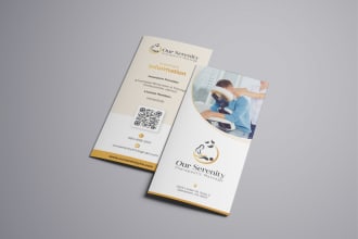 design a professional business tri fold brochure and flyer
