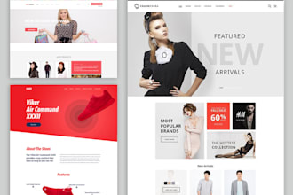 make elegant business website, online webshop, online store