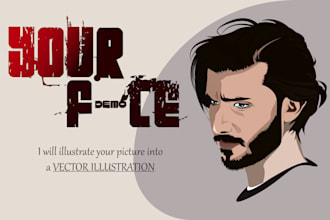 illustrate your picture into a vector illustration