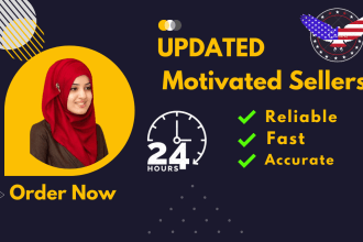 provide real estate motivated sellers leads with skip tracing