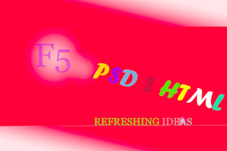 convert psd file to html with css,edit templates