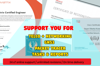 do networking taks  cisco packet tracer  designs and reports