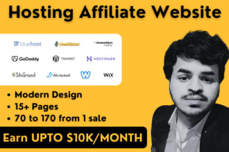 build hosting affiliate website for passive income