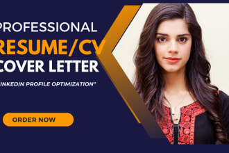write and edit ats professional resume, CV, cover letter and optimize linkedin
