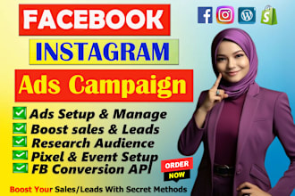 setup facebook and ig ads, real estate ads, fb advertising for leads