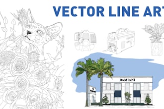 create vector line art
