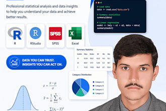 do statistical analysis using r, r studio and spss