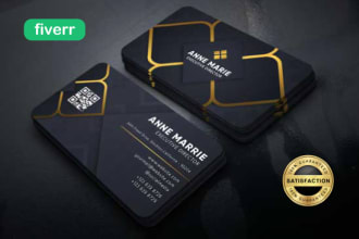 do unique professional business card or visiting card design