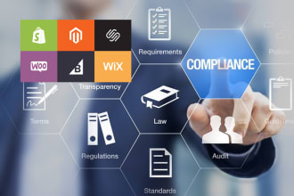 adapt your shop or website for eu law, shopify, magento, shopware, typo3, wix