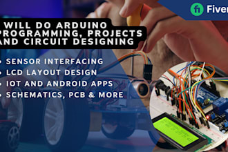 develop arduino, esp32 projects, hardware design, and app development