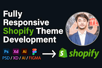 create shopify site from PSD, xd, ai, figma, sketch designs