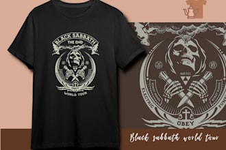 illustrate modern custom and typography teeshirt designs