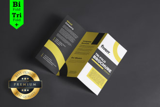do professional bifold, trifold brochure and menu design