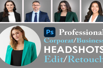 retouch photoshop business headshot corporate portrait photo