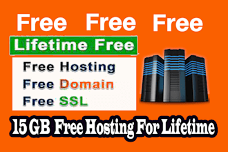 design website with lifetime free hosting, domain and SSL