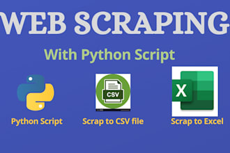 build python web scraping script