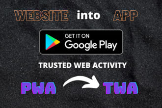 convert the website into an android app