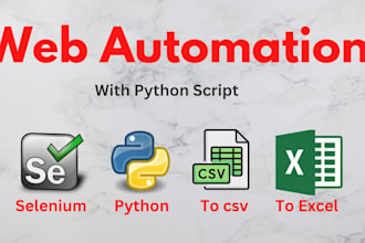 do python scraping and automation script
