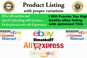 do ebay listing, ebay product listing, ebay SEO optimized, ebay listing