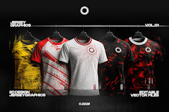 design custom soccer jersey and football kit graphics
