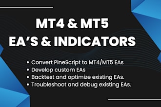 develop custom indicators and strategies for mt4 mt5