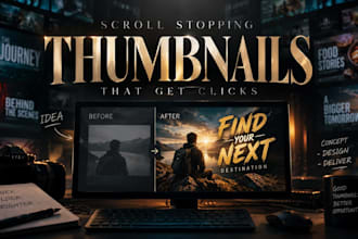 create thumbnails and channel art