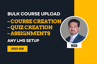 upload courses, lessons and quizzes to the learndash portal