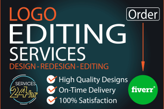 fix, redesign, modify, edit, vectorize any logo or graphic
