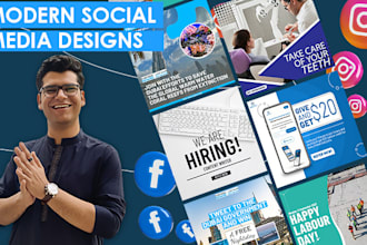 design modern social media ads and posts on photoshop