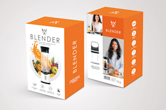 create a pixel perfect product box design and custom box packaging design