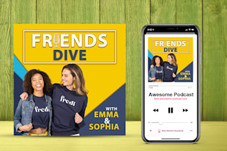 design professional eye catching podcast artwork cover