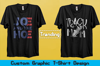 do custom, trendy and vintage tshirt design
