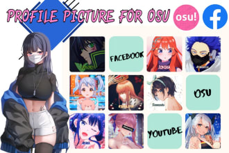 make profile picture for osu, youtube, twitter, etc