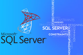 write sql queries, design database and optimize queries