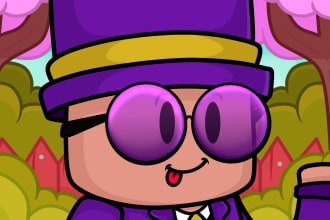 design a digital art of your roblox character