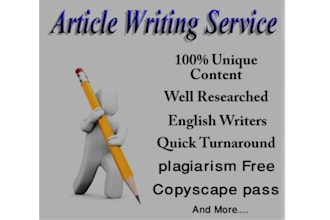 write well researched essays, summaries, articles