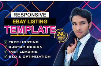 design custom ebay listing template responsive ebay store
