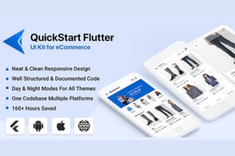 flutter UI kit quickstart UI kit for ecommerce