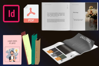 do ebook formatting, layout using indesign, and ebook cover