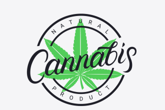 do an eye catchy cannabis, marijuana, hemp, vaping logo