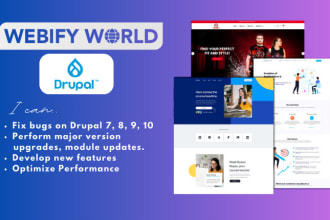 develop, redesign or fix your drupal website