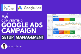 setup, optimize and manage google ads campaign with ROI