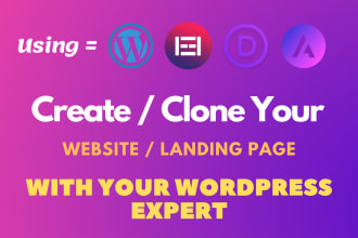 clone copy revamp or redesign any website with elementor pro divi