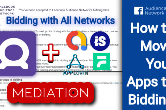 do facebook bidding with admob, applovin max, ironsource