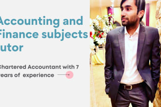 tutor in business, finance, audit and cost accounting