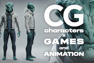 create aaa quality characters for animation and games