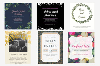 design unique invitation cards for your event or party