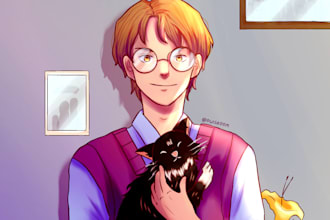 draw in anime and manhwa style