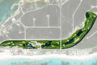 do golf course design drawing