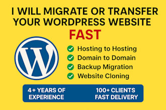 migrate or transfer your wordpress website fast and securely